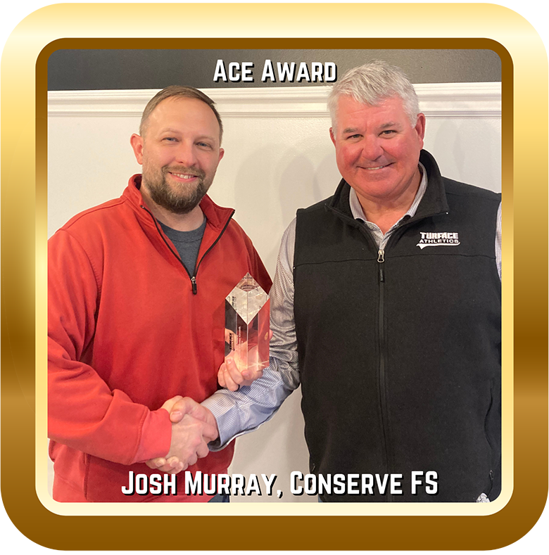 Image of two men with an Ace Award.