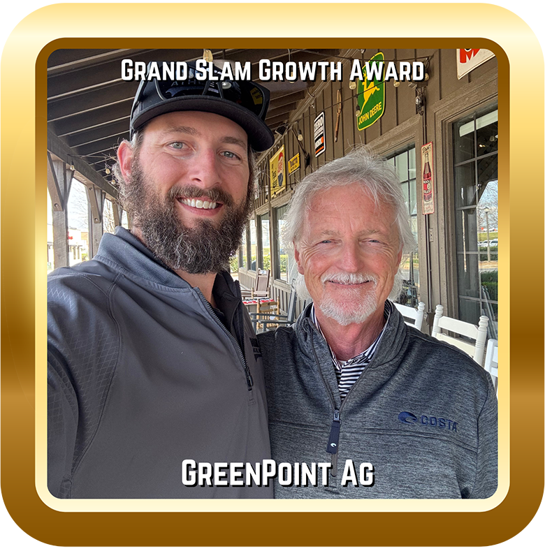 Image of two men with a Grand Slam Growth Award.