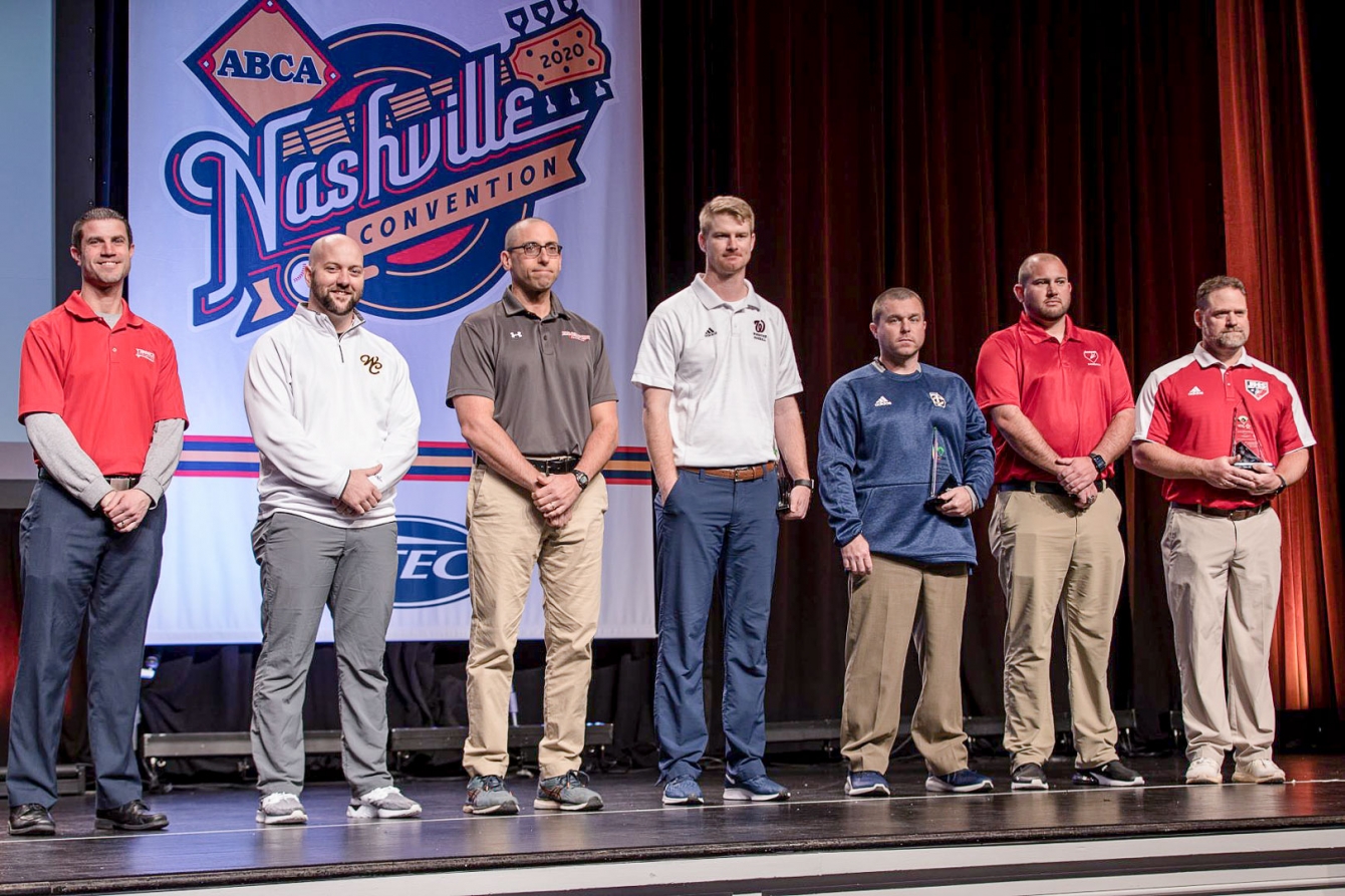 Jeff Langner, business manager for Tuface Athletics; scholarship recipients: Dave Beccaria – Haverford College and J. Keith – Watson Chapel High School; award recipients: Jeffrey Brown – Woodstock High School, Ryan Strickland – Thomas County High School and Ryan Duffey and associate from Jackson High School.
